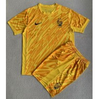 Camiseta Francia Portero Primera Equipación Replica Eurocopa 2024 para niños mangas cortas (+ Pantalones cortos)